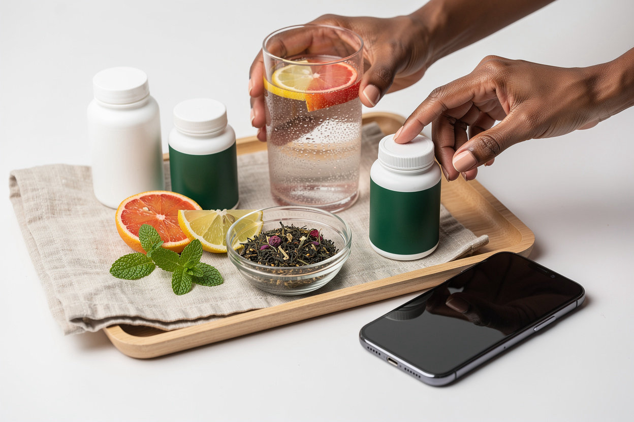 GlobalStore365 wellness community—diverse people on their health journey, representing transformation and trust in natural supplement shopping